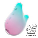 Вакуумний кліторальний стимулятор з вібрацією Satisfyer Mermaid Vibes Mint/Pink, 2 мотори, колір: м’ятний