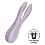 Кліторальний вібратор Satisfyer Threesome 2 Violet, 3 гнучкі пальчики, 3 мотори
