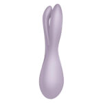 Кліторальний вібратор Satisfyer Threesome 2 Violet, 3 гнучкі пальчики, 3 мотори