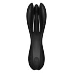 Кліторальний вібратор Satisfyer Threesome 2 Black, 3 гнучкі пальчики, 3 мотори