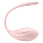 Смарт-віброяйце Satisfyer Ribbed Petal Connect App Rose, керування зі смартфона, пульт ДК