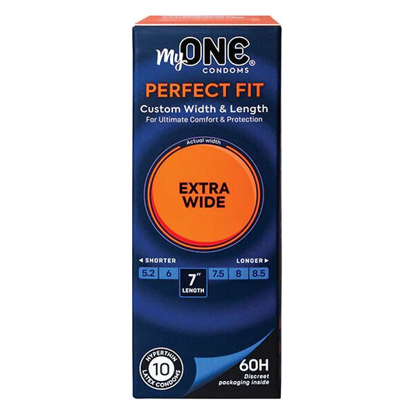 Презервативи MyONE Extra Wide 10 шт, картонна коробка Презервативи MyONE Extra Wide 10 шт, картонна коробка