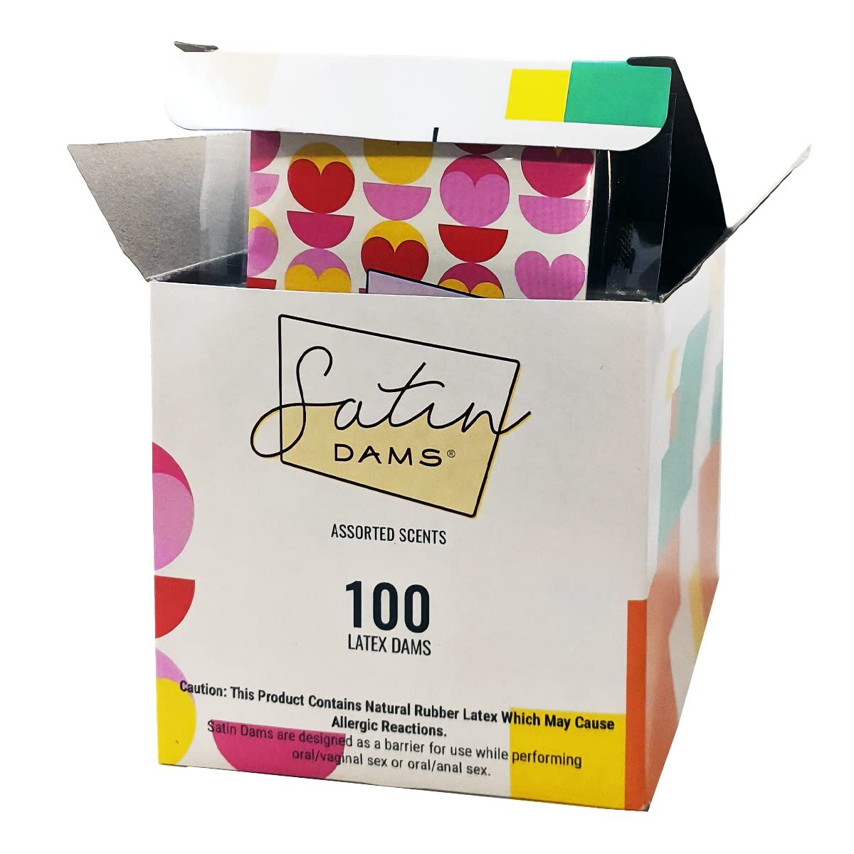 Набір латексних серветок Satin Dams Assorted 100 шт Набір латексних серветок Satin Dams Assorted 100 шт
