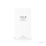 Презервативи LELO HEX Condoms Original 12 Pack, тонкі та суперміцні