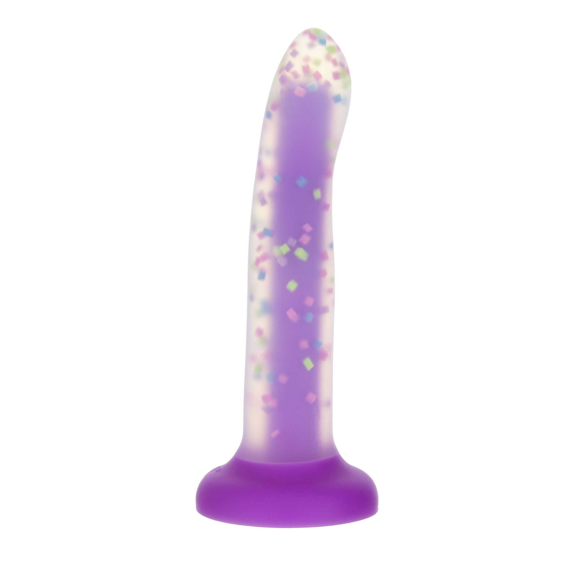 Фалоімітатор, що світиться в темряві, ADDICTION Rave 8″, Glow in the Dark Dildo Purple Confetti, 20,3 см Фалоімітатор, що світиться в темряві, ADDICTION Rave 8″, Glow in the Dark Dildo Purple Confetti, 20,3 см