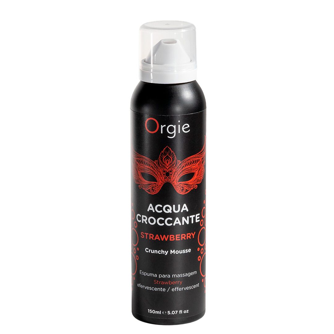 Масажна пінка Orgie – Acqua Croccante Strawberry (150 мл), ефект бульбашок, що лопаються Масажна пінка Orgie – Acqua Croccante Strawberry (150 мл), ефект бульбашок, що лопаються