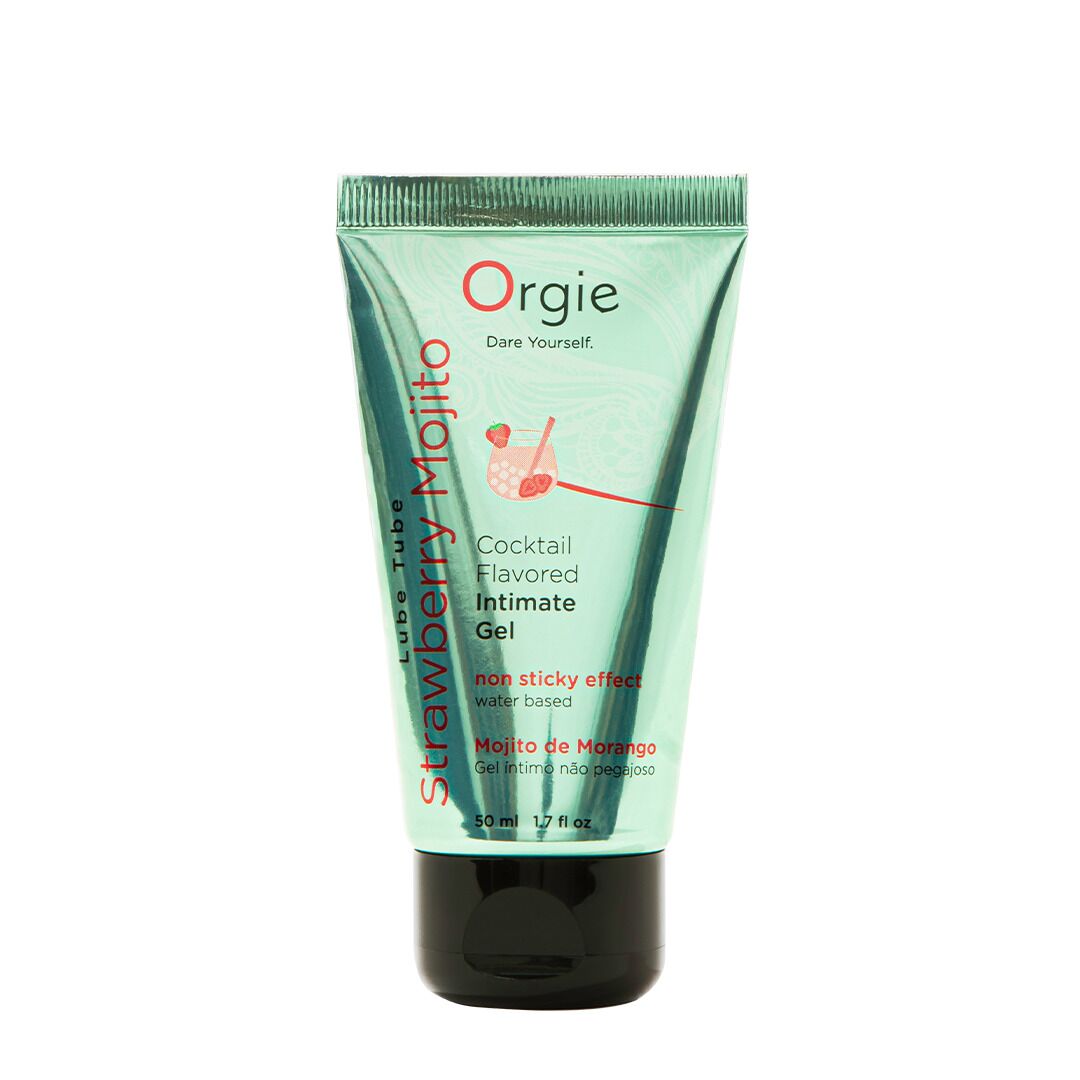 Лубрикант на водній основі Orgie Lube Tube Strawberry Mojito, 50 мл Лубрикант на водній основі Orgie Lube Tube Strawberry Mojito, 50 мл
