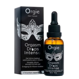 Краплі для клітора Orgie Orgasm Drops Intense, 30 мл, тепло-холод, смак яблука
