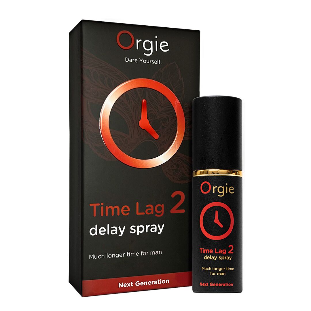 Спрей-пролонгатор Orgie Time Lag 2 Delay Spray, 10 мл, без анестетиків, з екстрактом даміани Спрей-пролонгатор Orgie Time Lag 2 Delay Spray, 10 мл, без анестетиків, з екстрактом даміани