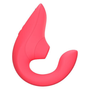 Вагінально-кліторальний стимулятор Womanizer Blend Vibrant Rose, вібрація + вакуум, 2 мотори