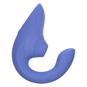 Вагінально-кліторальний стимулятор Womanizer Blend Vibrant Blue, вібрація + вакуум, 2 мотори, колір: блакитний