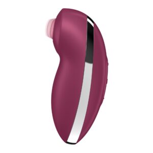 Вібростимулятор-пульсатор Satisfyer Tap & Climax 2 Red, ефект постукування пальцем