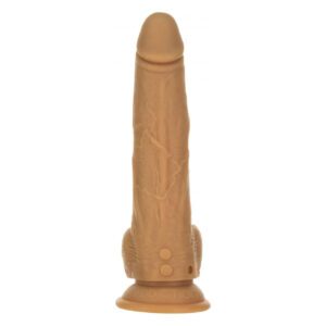 Фалоімітатор з пульсацією Naked ADDICTION Dominic 9″ Caramel, пульт ДК, діаметр 4,2 см