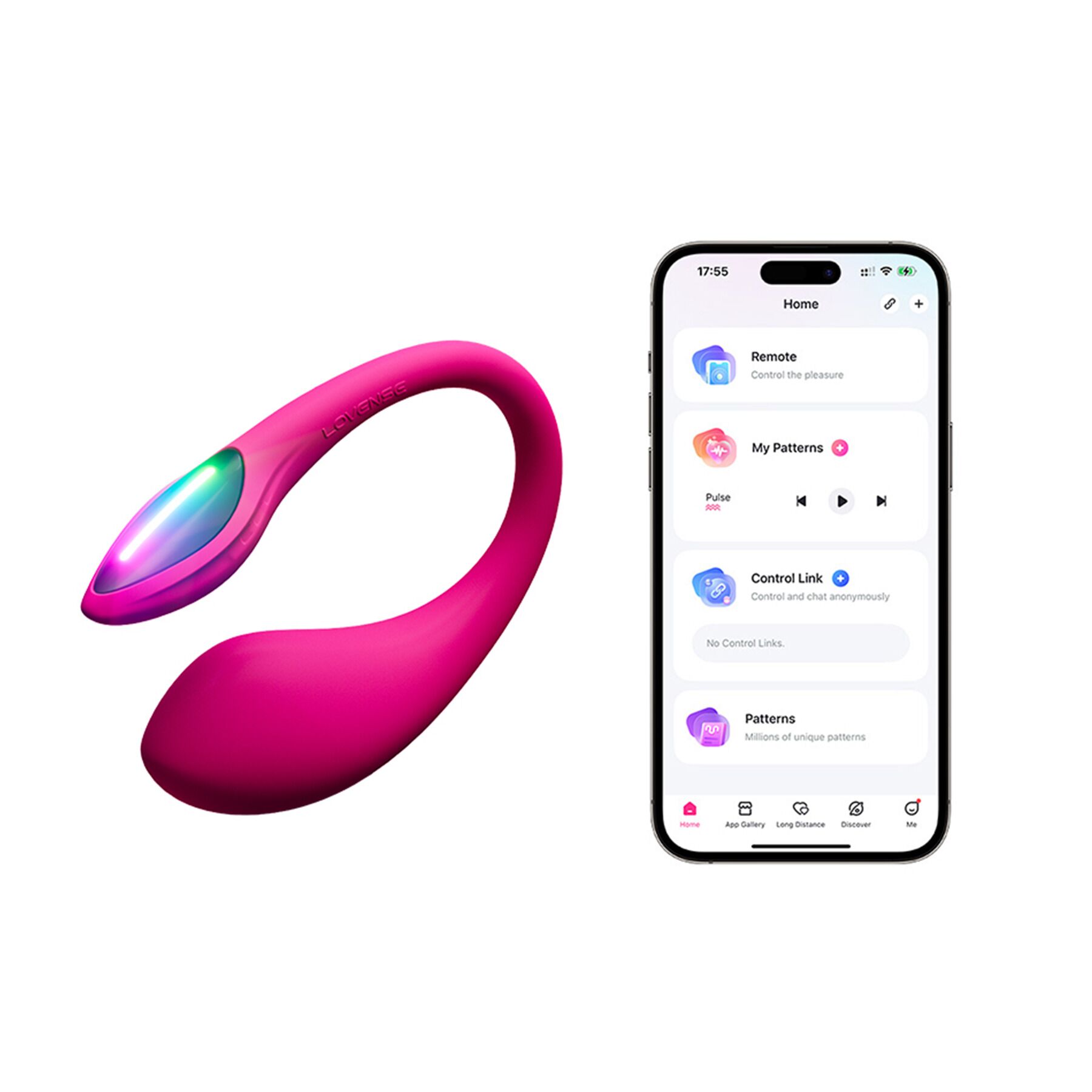 Смарт-віброяйце Lovense Lush 4, дуже потужне, швидке заряджання, LED-підсвічування Смарт-віброяйце Lovense Lush 4, дуже потужне, швидке заряджання, LED-підсвічування