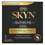 Ультратонкі безлатексні презервативи SKYN Supreme Feel 3 шт, 0,035 мм, природна текстура шкіри