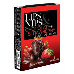 Подарунковий набір Sensuva Lips & Nips Pleasure Kit - Chocolate Strawberry 2 x 4г