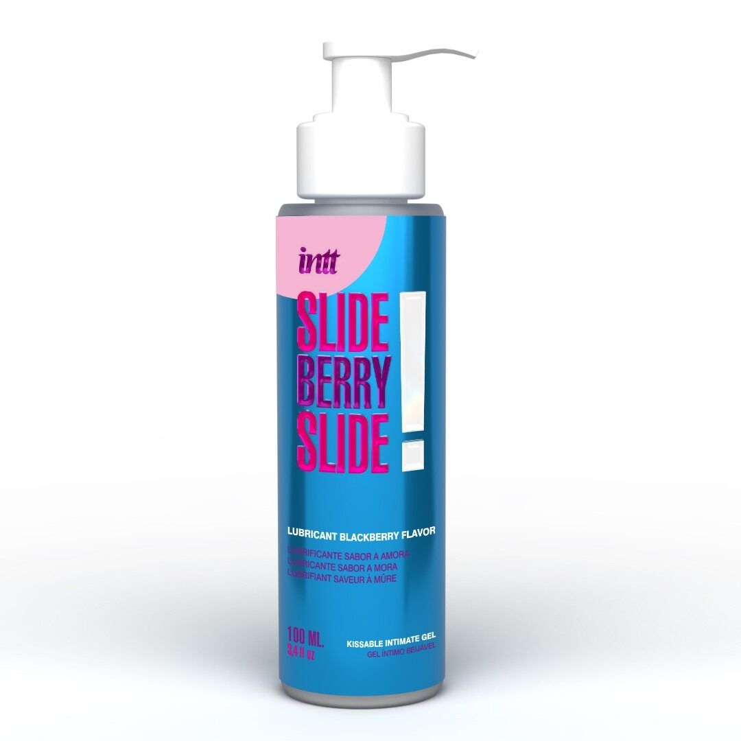 Лубрикант Intt Slide Berry Slide! (100 мл) на водній основі, зі смаком ожини Лубрикант Intt Slide Berry Slide! (100 мл) на водній основі, зі смаком ожини