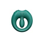 Ерекційне смарт-віброкільце Zalo Apis Turquoise Green, до 4 годин роботи, зарядний кейс