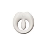 Ерекційне смарт-віброкільце Zalo Apis Ivory White, до 4 годин роботи, зарядний кейс