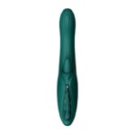 Смарт-вібратор Zalo Ares Turquoise Green, підігрів, 3 мотори, язичок для клітора, стимуляція точки G