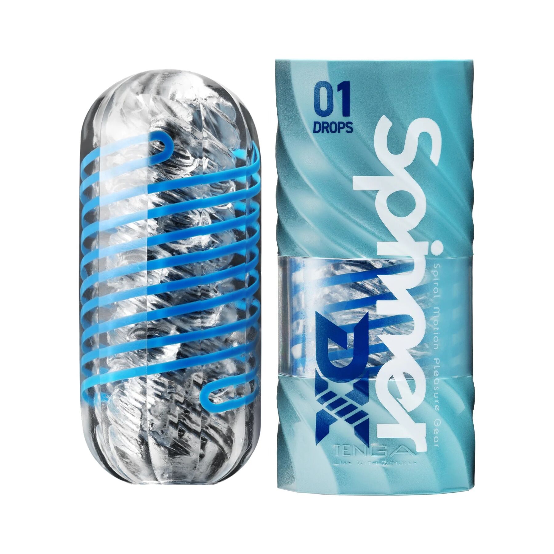 Мастурбатор Tenga Spinner DX 01 Drops, з пружною стимулювальною спіраллю всередині, ніжний вплив Мастурбатор Tenga Spinner DX 01 Drops, з пружною стимулювальною спіраллю всередині, ніжний вплив
