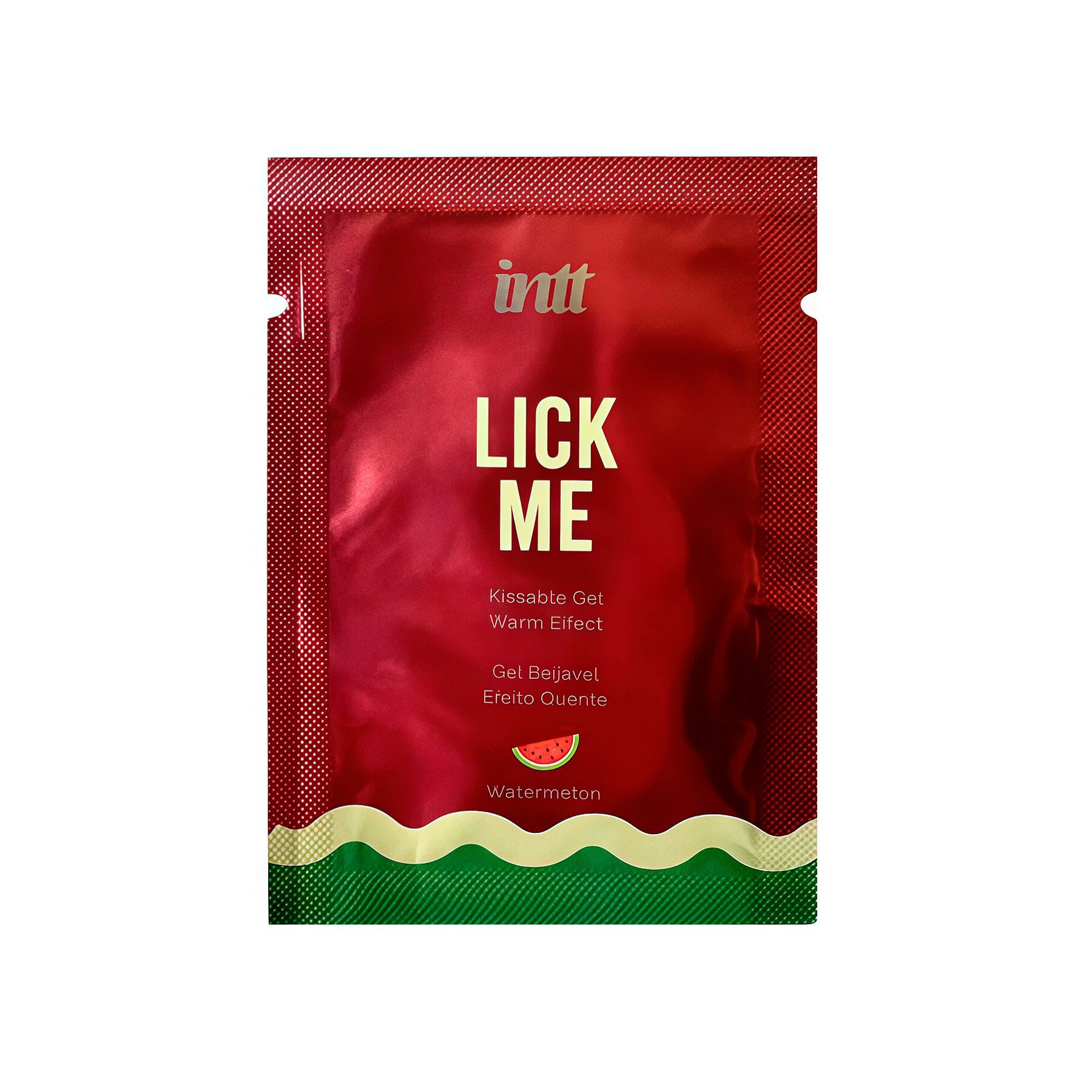 Пробник гелю для оральних пестощів з зігрівальним ефектом INTT Lick Me Kissable Gel Watermelon 2 мл Пробник гелю для оральних пестощів з зігрівальним ефектом INTT Lick Me Kissable Gel Watermelon 2 мл