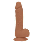 Фалоімітатор ADDICTION Steven 7.5" Silicone Dong Caramel, віброкуля в подарунок