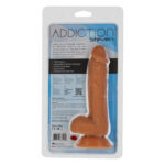 Фалоімітатор ADDICTION Steven 7.5" Silicone Dong Caramel, віброкуля в подарунок