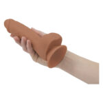 Фалоімітатор ADDICTION Steven 7.5" Silicone Dong Caramel, віброкуля в подарунок