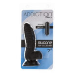 Фалоімітатор ADDICTION Ben 7" Dildo With Balls Black, віброкуля в подарунок