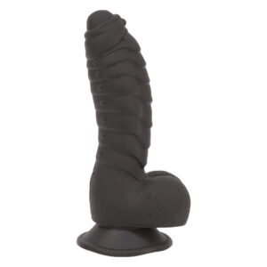 Фалоімітатор ADDICTION Ben 7" Dildo With Balls Black, віброкуля в подарунок