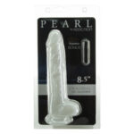 Фалоімітатор ADDICTION Pearl 8.5" Dildo with Balls, віброкуля в подарунок