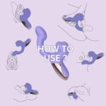 Смарт-вібратор Magic Motion Ponder Purple, подвійна стимуляція, віброяйце+язичок для клітора