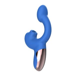Смарт-вібратор Magic Motion Ponder Blue, подвійна стимуляція, віброяйце+язичок для клітора