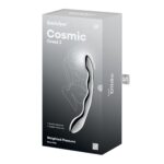 Металевий дилдо Satisfyer Cosmic Crest 2, двосторонній, можна нагрівати й охолоджувати