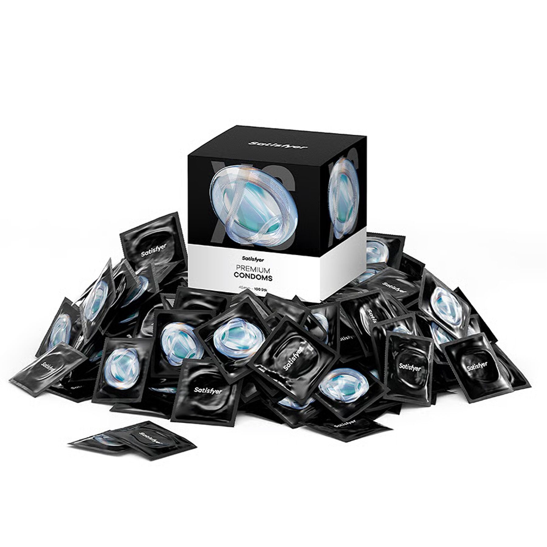 Набір презервативів Satisfyer Premium Condoms L (56 мм) 100 шт Набір презервативів Satisfyer Premium Condoms L (56 мм) 100 шт