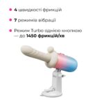 Смарт-міні секс-машина Lovense Spinel імітація фрикцій, підігрів, 3 насадки, на присосці