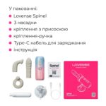 Смарт-міні секс-машина Lovense Spinel імітація фрикцій, підігрів, 3 насадки, на присосці