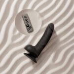 Фалоімітатор з вібрацією та ротацією Strap-On-Me Rotating & Vibrating Realistic Dildo – L – Black