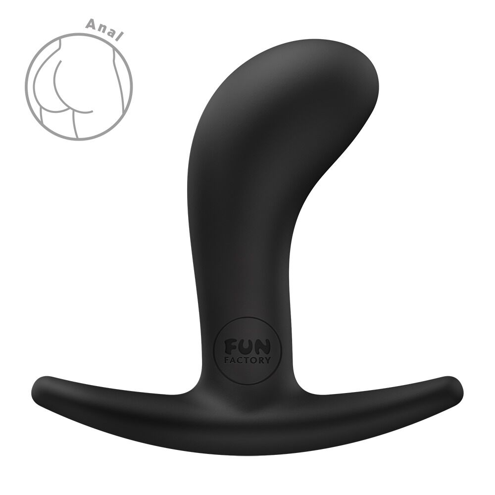 Анальна пробка Fun Factory BOOTIE S Black, діаметр 2,8 см, тонкий обмежувач Анальна пробка Fun Factory BOOTIE S Black, діаметр 2,8 см, тонкий обмежувач