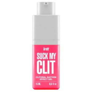 Смоктайзер для клітора Intt Suck My Clit Wild Strawberry (15 мл), полуниця, гель з ефектом посмоктування