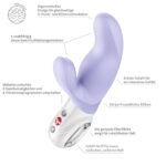 Вібратор-кролик Fun Factory MISS BI Purple, 2 незалежні мотори, діаметр 4,2 см