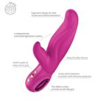 Вібратор-кролик для точки А Fun Factory LADY BI Magenta, 2 мотори, 12 режимів