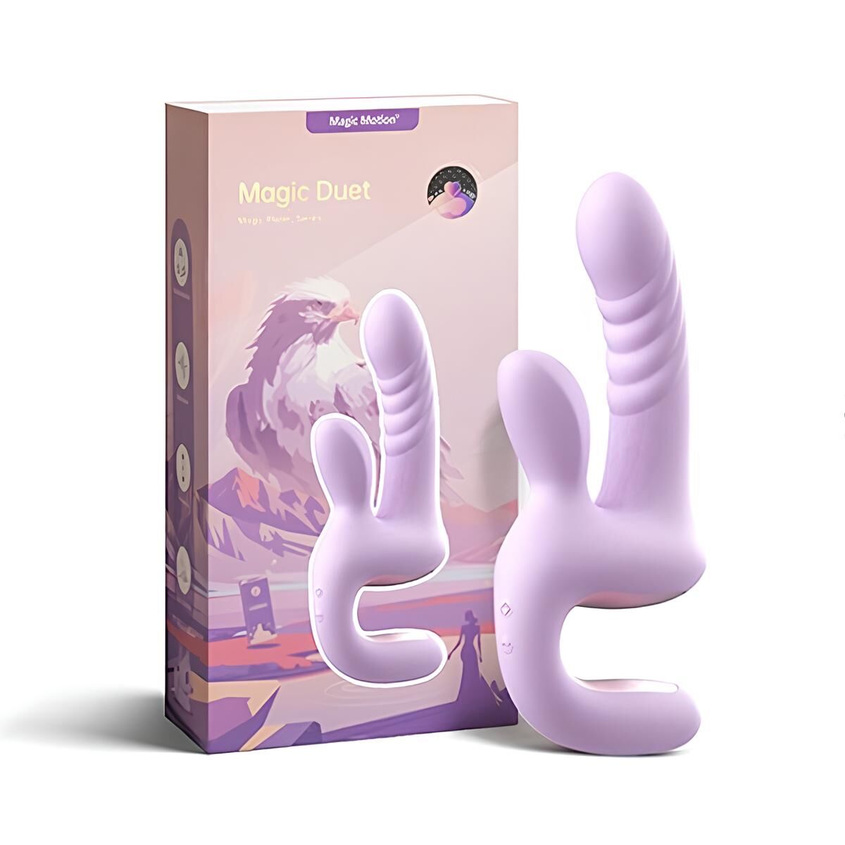 Смарт-пульсатор Magic Motion Magic Duet Purple, подвійний, 10 режимів пульсації, 10 режимів вібрації Смарт-пульсатор Magic Motion Magic Duet Purple, подвійний, 10 режимів пульсації, 10 режимів вібрації