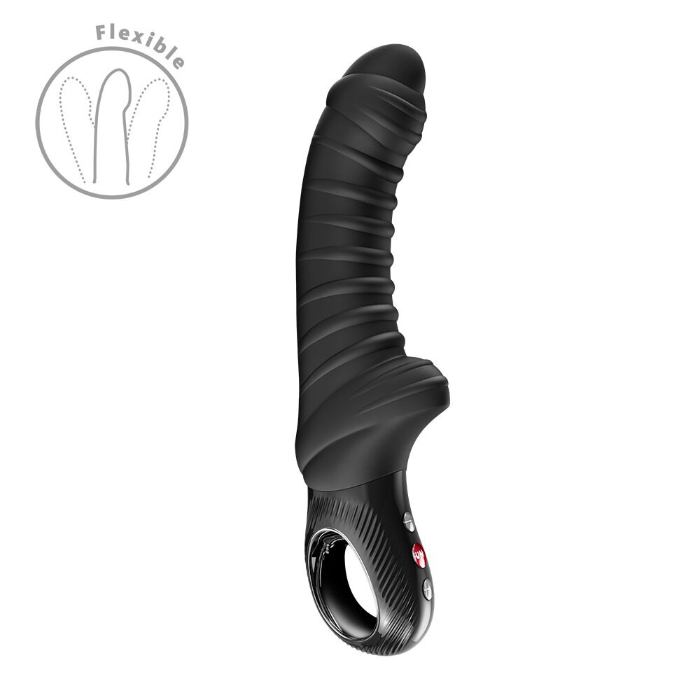 Вібратор для точки G Fun Factory TIGER Black, ребристий, підходить для анальної стимуляції Вібратор для точки G Fun Factory TIGER Black, ребристий, підходить для анальної стимуляції