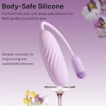 Смарт-віброяйце Svakom Plume Pastel Lilac, 2 мотори, м’який кінчик для стимуляції клітора