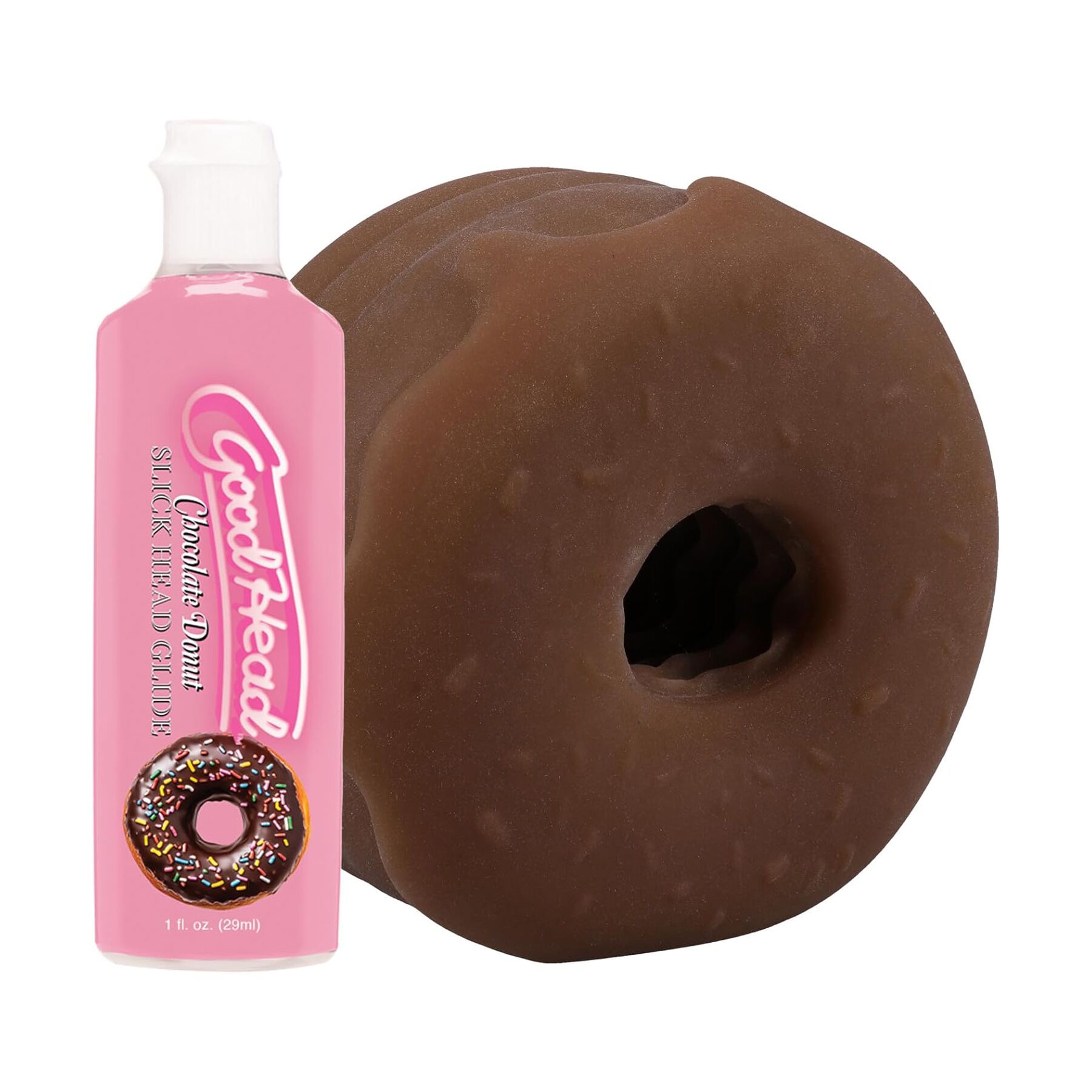 Набір для мінету Doc Johnson GoodHead Chocolate Donut Blowjob Set Набір для мінету Doc Johnson GoodHead Chocolate Donut Blowjob Set