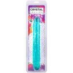 Фалоімітатор двосторонній Doc Johnson Crystal Jellies 12" Jr. Double Dong Teal
