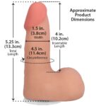 Фалоімітатор Doc Johnson The Realistic Cock ULTRASKYN - 5 Inch with Balls Vanilla