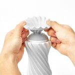 Мастурбатор Tenga Flex Rocky Black зі змінною інтенсивністю, можна скручувати